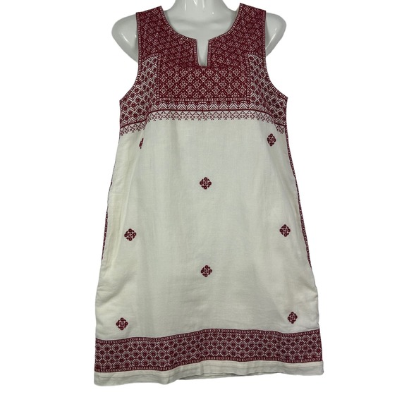 Madewell Stitch Mosaic Embroidered Shift Dress Size 2 - Picture 1 of 4